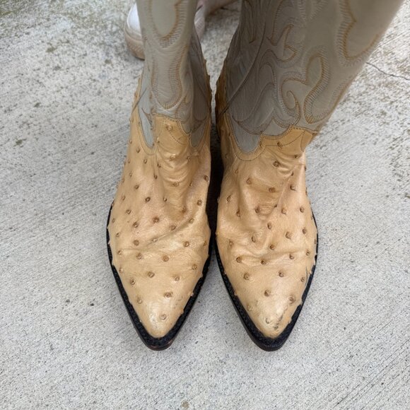 Yucca Boots Exotic Line Ostrich Leather Men's 7 Women's 8.5 - Picture 13 of 15